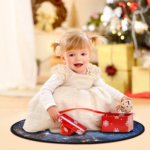 Miniatura 8 de AHAFEI Galaxy Star Sky - Tapete redondo antideslizante para gimnasio, tapete de gran diámetro, plegable, suave y lavable, organizador de