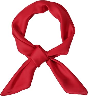 26" Satin Square Scarf Neck Hair Scarf Handkerchief for Halloween Costume Accessory
