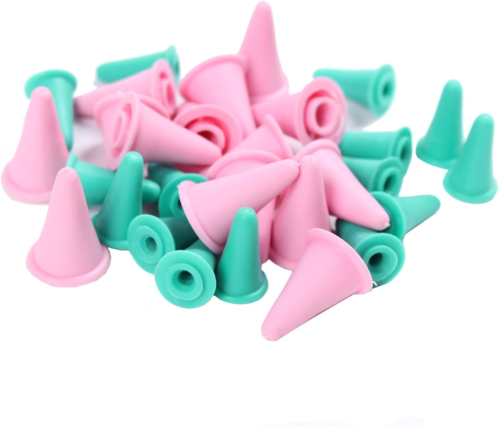 BIHRTC Pack of 30 Knit Knitting Needles Point Protectors/Stoppers 2 Sizes for Knitting Craft