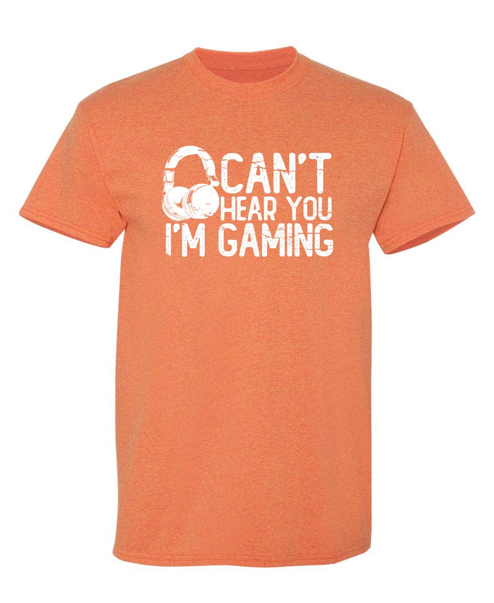 Can't Hear You I'm Gaming Headset Graphic Video Games Gamer Mens Funny T Shirt