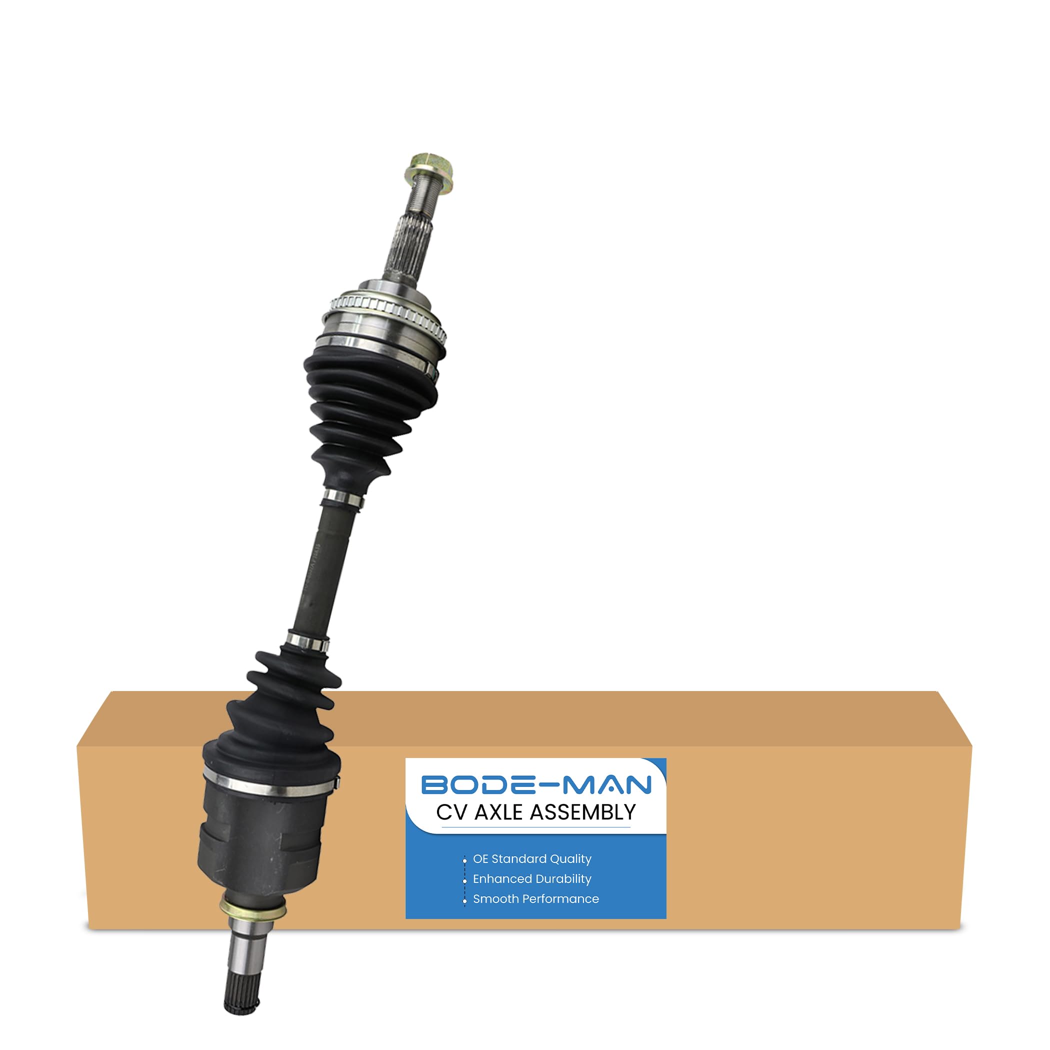 Front Left CV Axle Drive Shaft With ABS - Fits 1993-2002 Toyota Corolla, 1998-2002 Chevy Prizm, 1993-1997 Geo Prizm - 10 Year Warranty