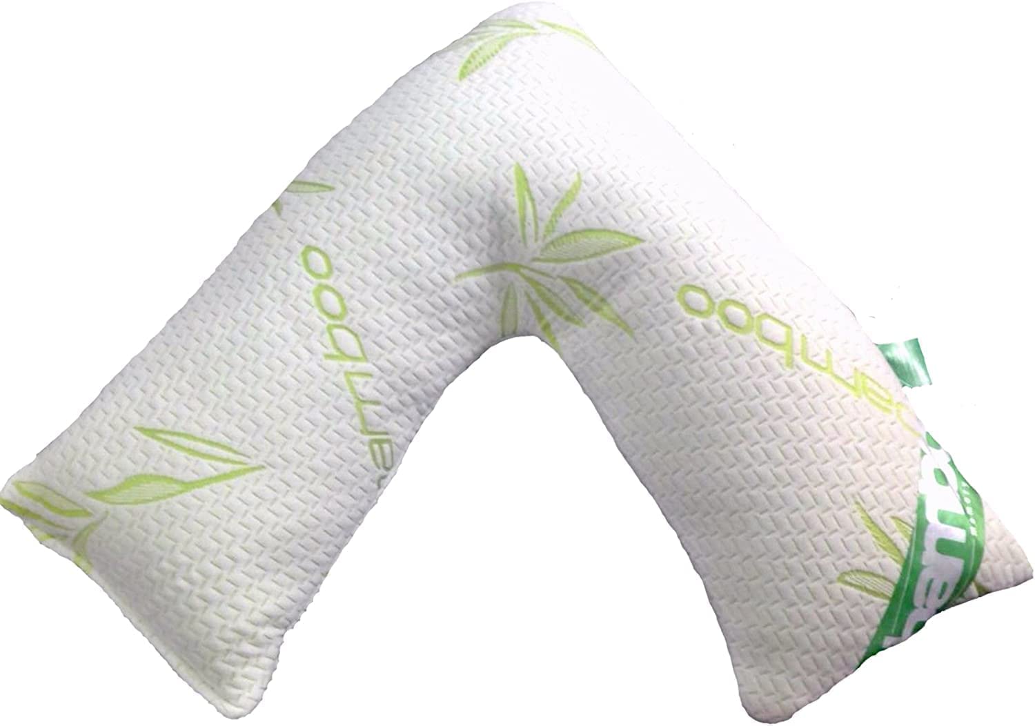 NIGHTZONE V Shape Bamboo Pillow Memory Foam Orthopaedic V-Shaped Pillow Extra Cushioning Support For Head, Neck & Back (V Shape Bamboo Pillow)