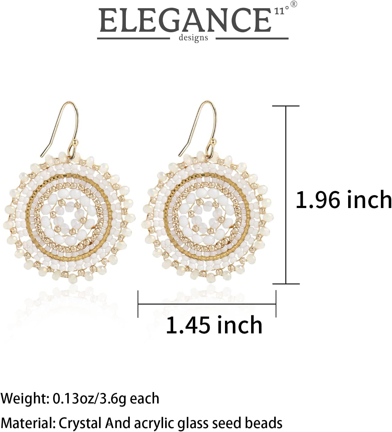 Colorful Summer Beaded Earrings For Women Crystals Glass Bead Dangle Drop Bohemia Earrings Statement Earrings For Women - Image 2