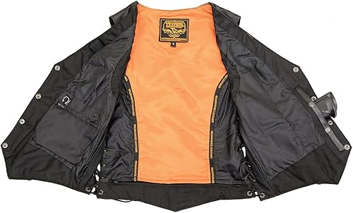 Miniatura 5 de Milwaukee Chaleco de cuero trenzado con encaje lateral para mujer