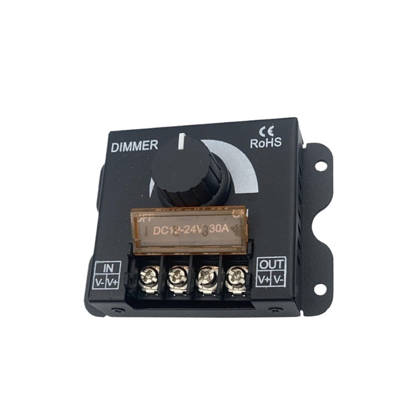 Atenuador de 12V-24V, perilla manual de carcasa de hierro, lámpara LED de bajo voltaje con atenuador manual con gran compatibilidad
