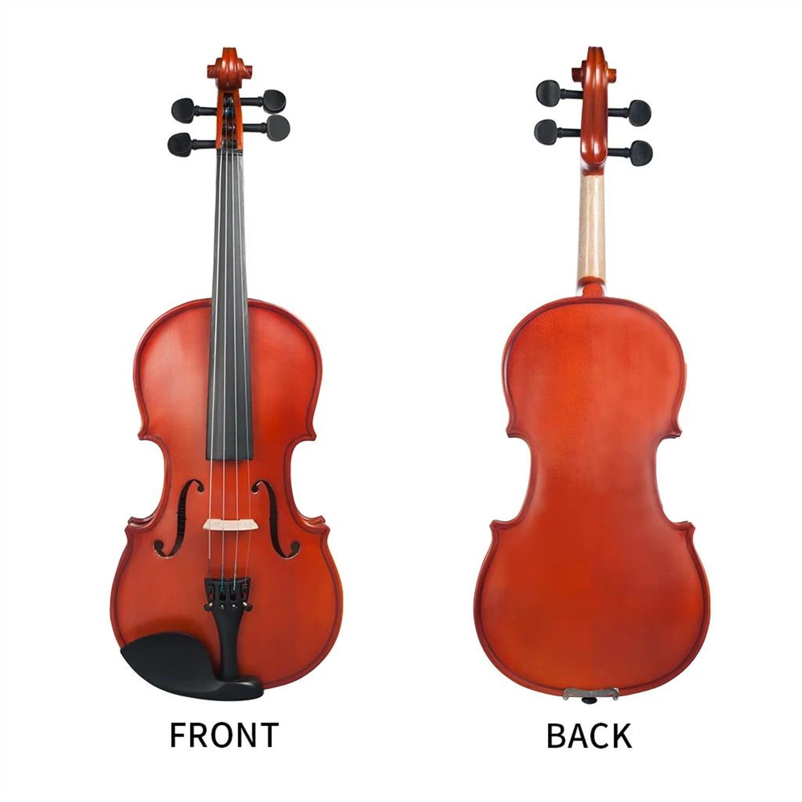 Violine 1/2 Natürliche Farbe Ahorn Holz Akustische Violine Mit Fall Brücke Bogen Saiten Musik Instrumente
