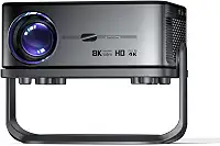 Projetor 4K 1080P Full HD Wifi 6 Bluetooth 5.0 Android 9 Suporte 16000 Lumens Auto Correccao Trapezoide, Portatil Projector com Base Suporte Premium Mini Retroprojetor, bettdow AC1056