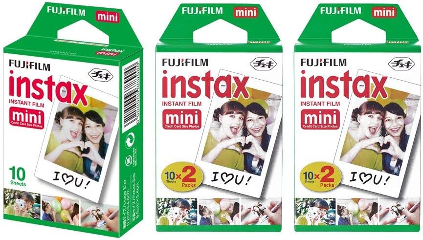 Fujifilm Instax Mini Instant Film, (Total 50 Shots) for Fuji Mini 7s 8 9 11 25 70 90 50s 300 Camera SP-1 SP-2 Printer