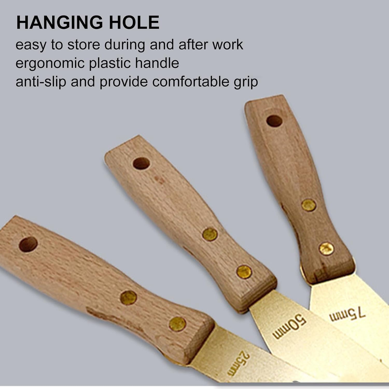 Espátula De Latón, Espátulas Masilla, Espátulas De Pintor Y Cuchillo De Masilla para Placas De Yeso, Reparación De Paredes, Juntas, Bricolaje, Cuchillo De Masilla