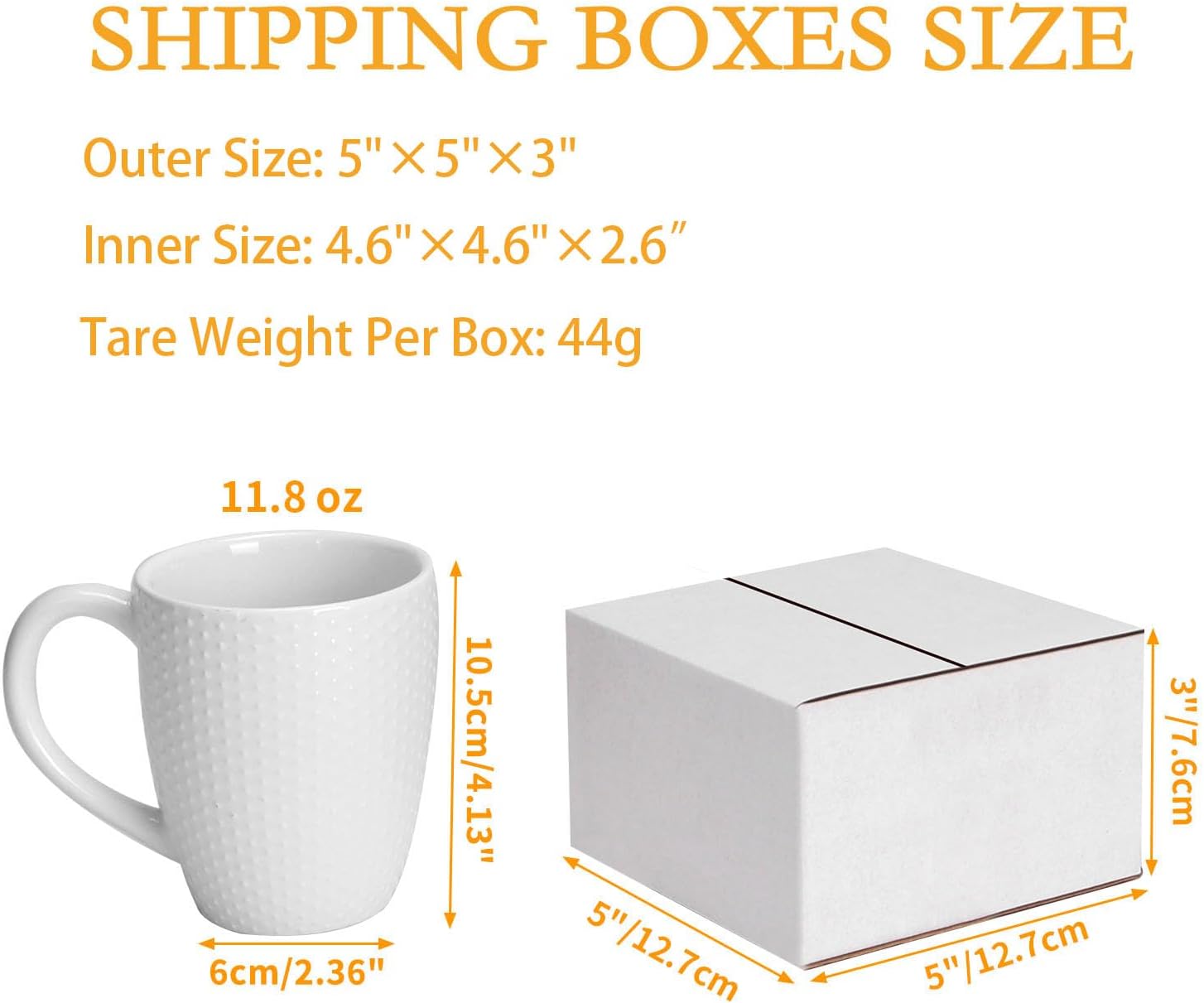 5x5x3 shipping boxes set of 30, white corrugated cardboard box for mailing business packaging 5x5x3 inches 30