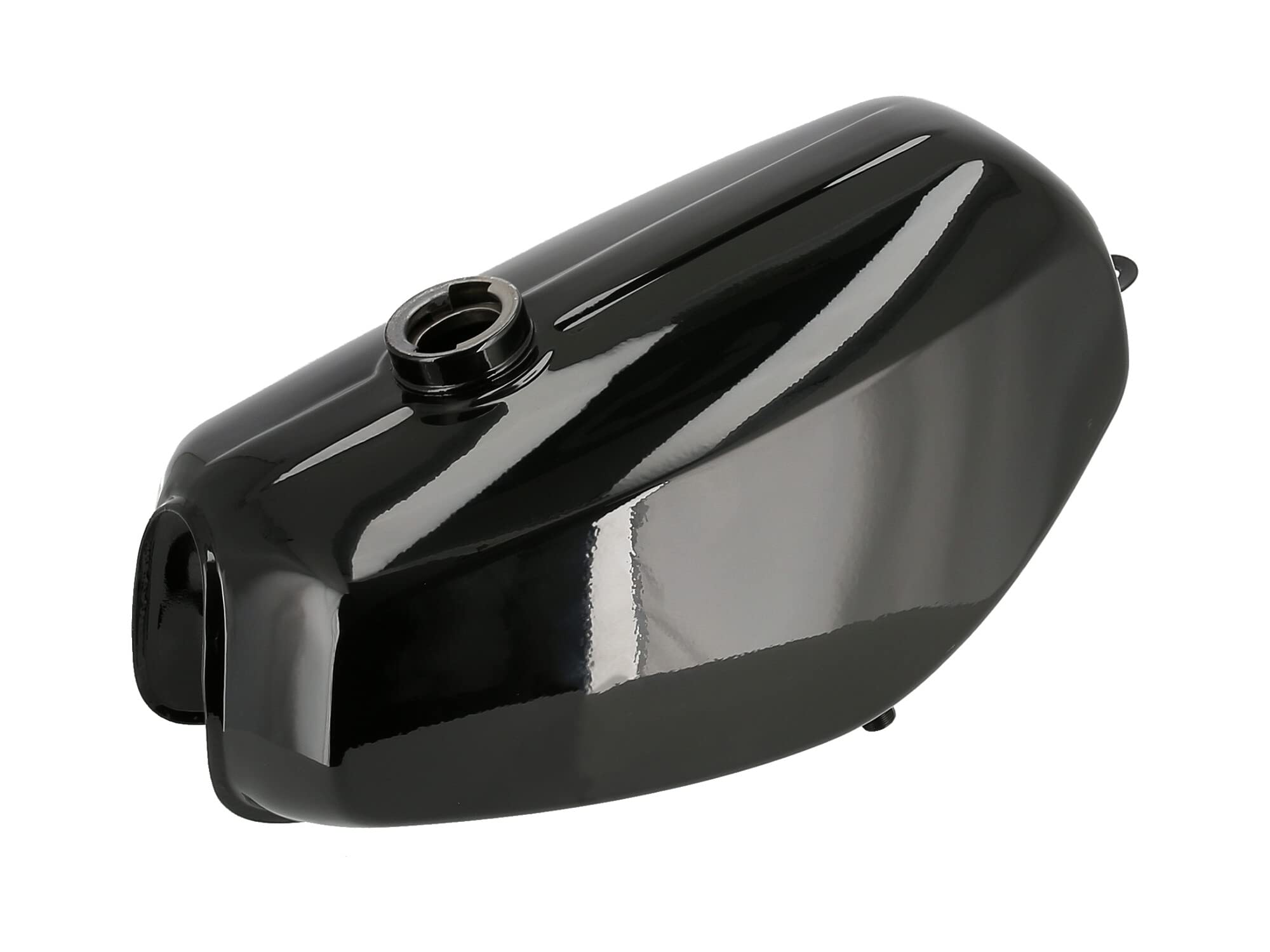 Set: Tank + Seitendeckel Enduro, Schwarz RAL 9005 - für Simson S51E, S70E