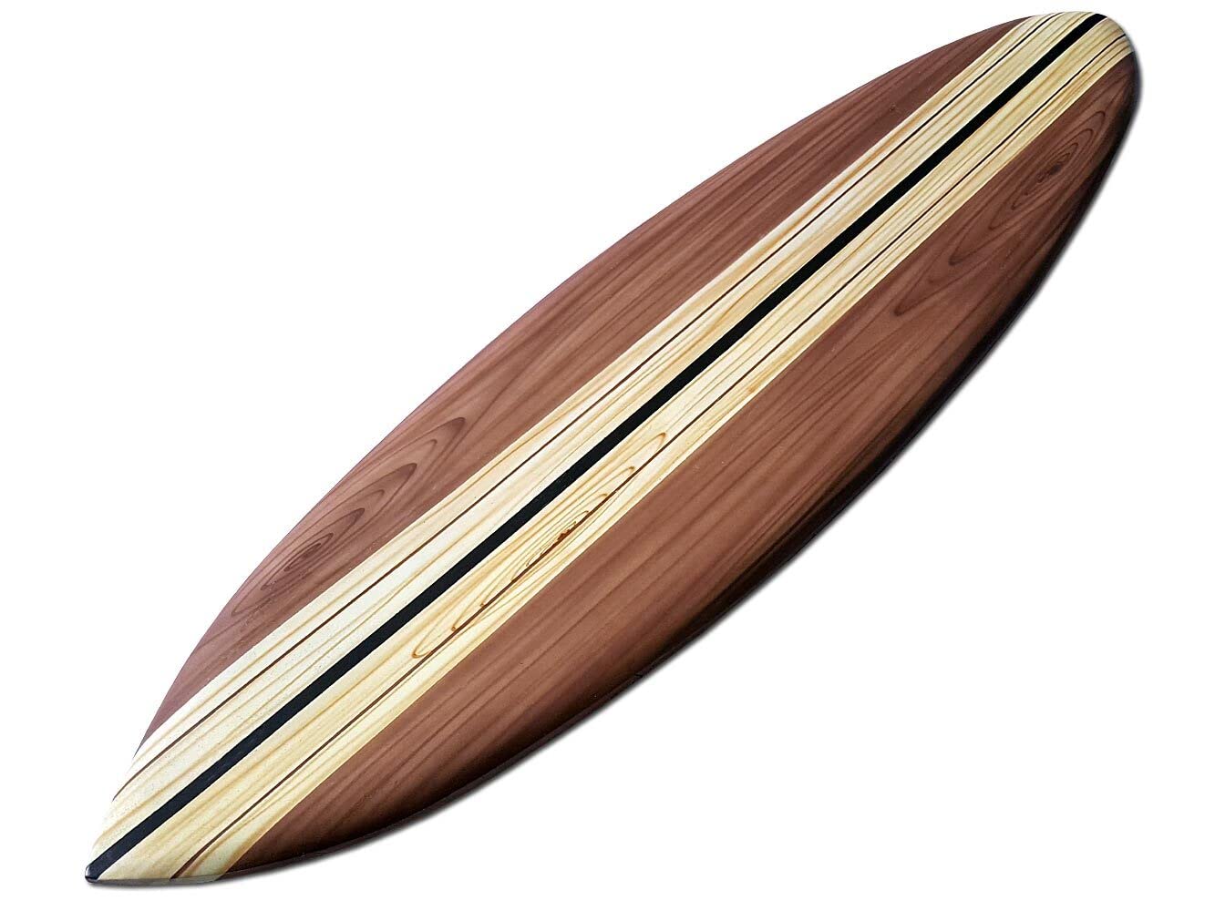 Deko 1864 Planche de surf décorative en bois 100 cm de long Design aérographe Surf Surf