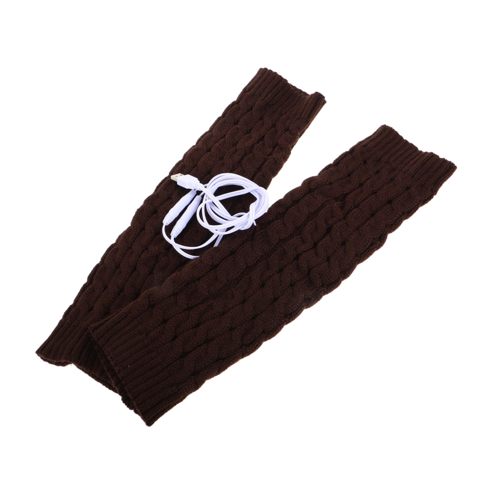 OSOLADY Warm Socks for Men Knitted Leg Warmers Heated Leg Warmers for Winter for Cycling Hiking and Cold Weather