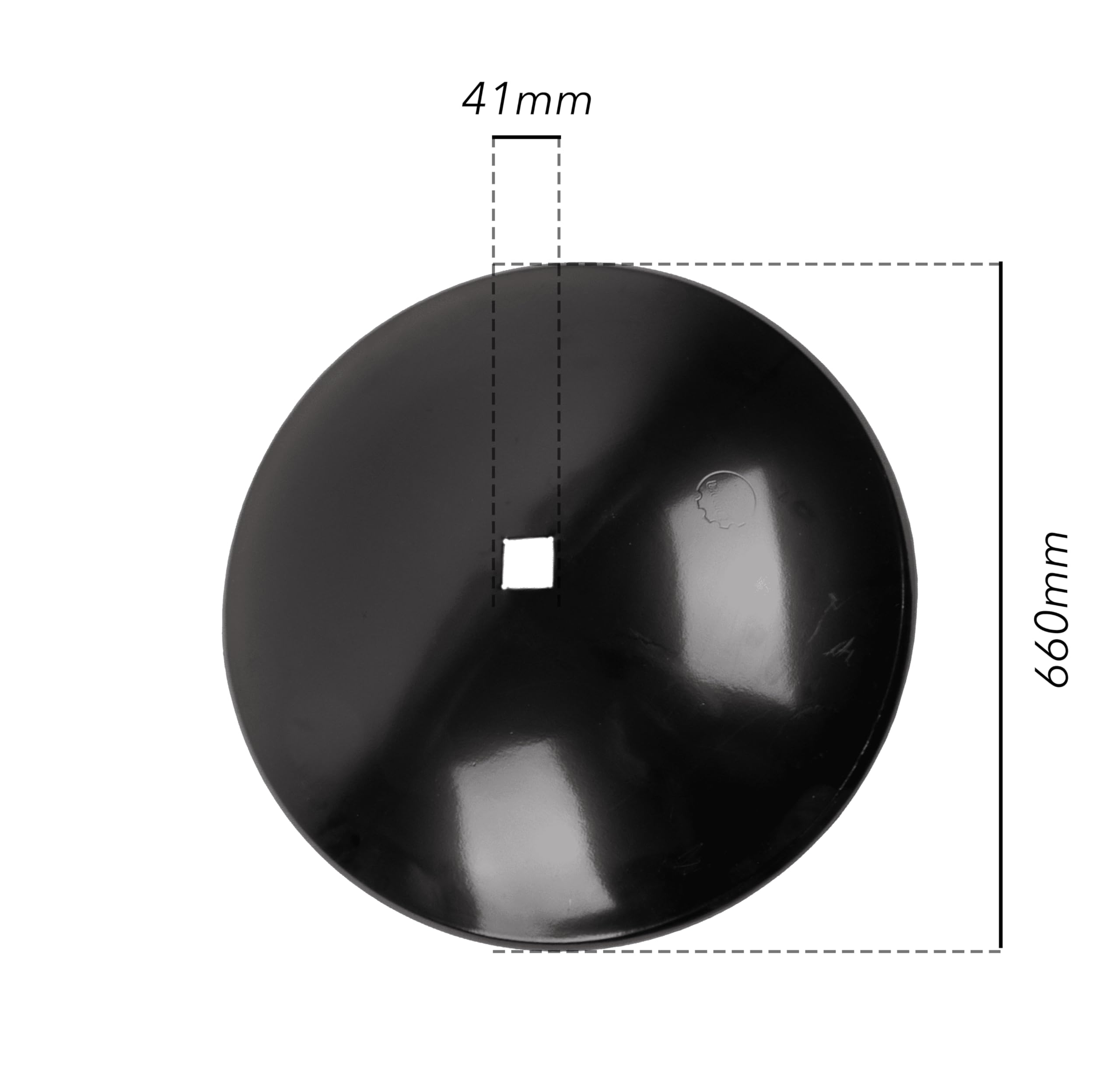 Disco Frangizolle liso Ø 660 mm agujero cuadrado 41 mm grosor 6 mm