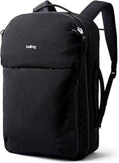 Bellroy Lite Travel Pack 30L (carry-on backpack, travel backpack for international travelers, with laptop pocket, interior packing cells and tuck-away shoulder straps) - Black