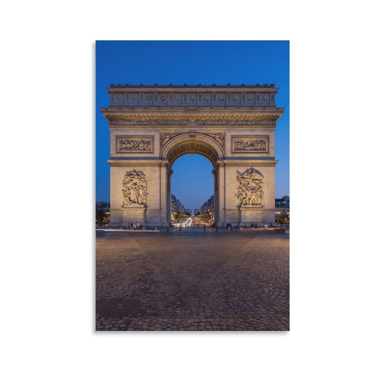 XPASHIQWC Arc De Triomphe Paris Wall Decor Poster Canvas Prints Picture Modern Canvas Wall Art Picture Wall Hanging for Living Room Bedroom Home Decorations 20x30inch(50x75cm)