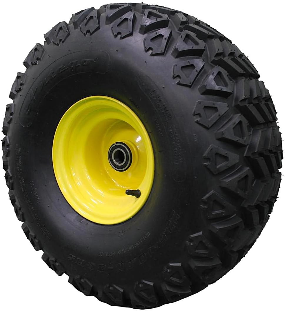 22.5x10.00-8 Front Wheel and Tire Assembly Perfectly Replaces John Deere Gator Parts AM143568 and M118820 (Set of 4)