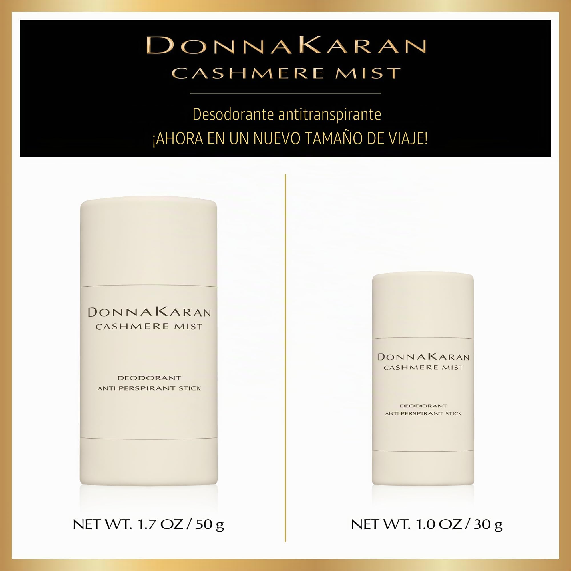 DKNY Cashmere Mist - Desodorante antitranspirante en barra para mujer, 50 ml