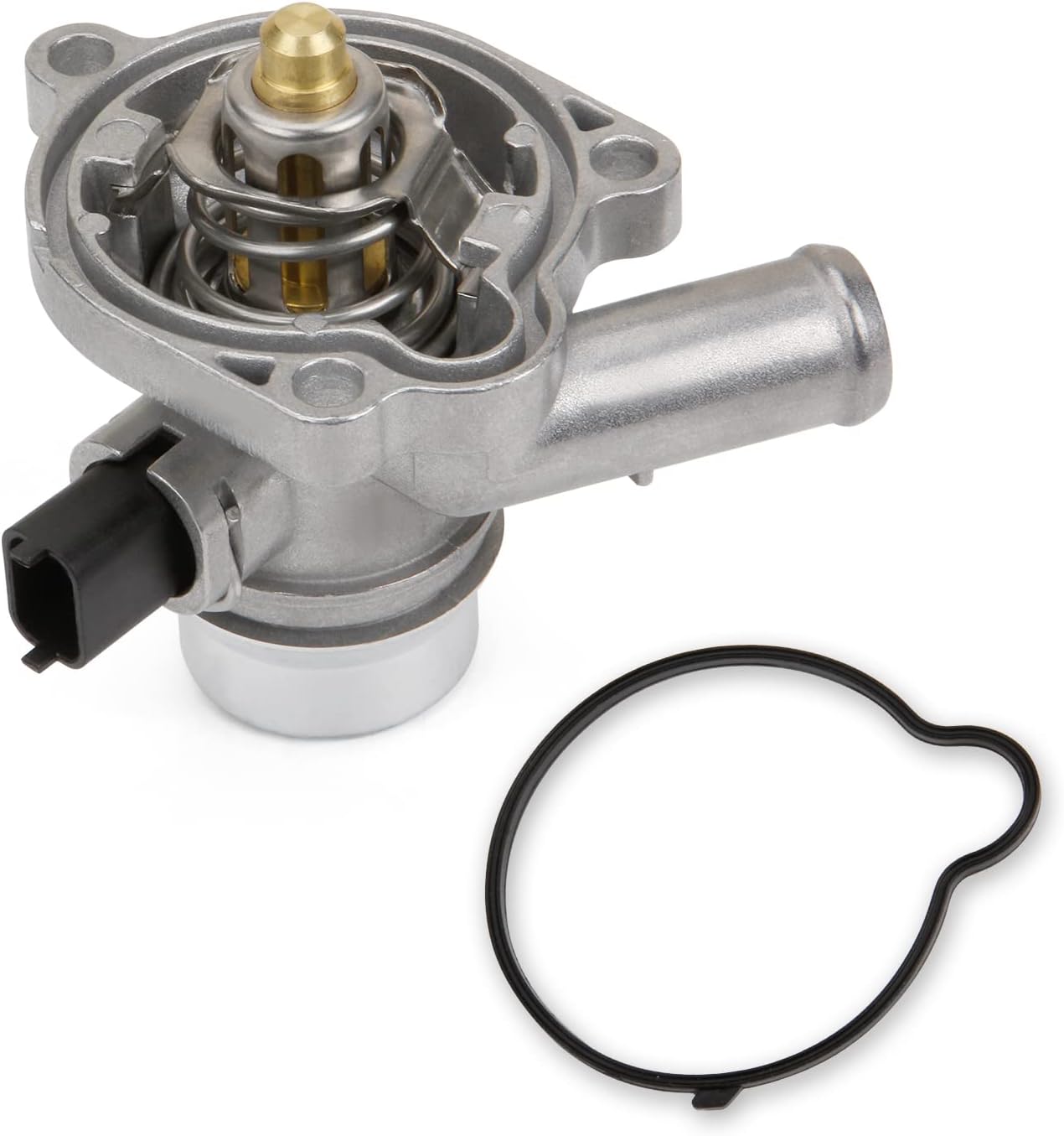 MITZONE Upgrade Aluminium Coolant Thermostat Housing Assembly compatible with Chevy Cruze 2011-2016 Trax Sonic 2013-2020 Buick Encore 2013-2020 1.4L Replace ‎25200455 55565336 902-808
