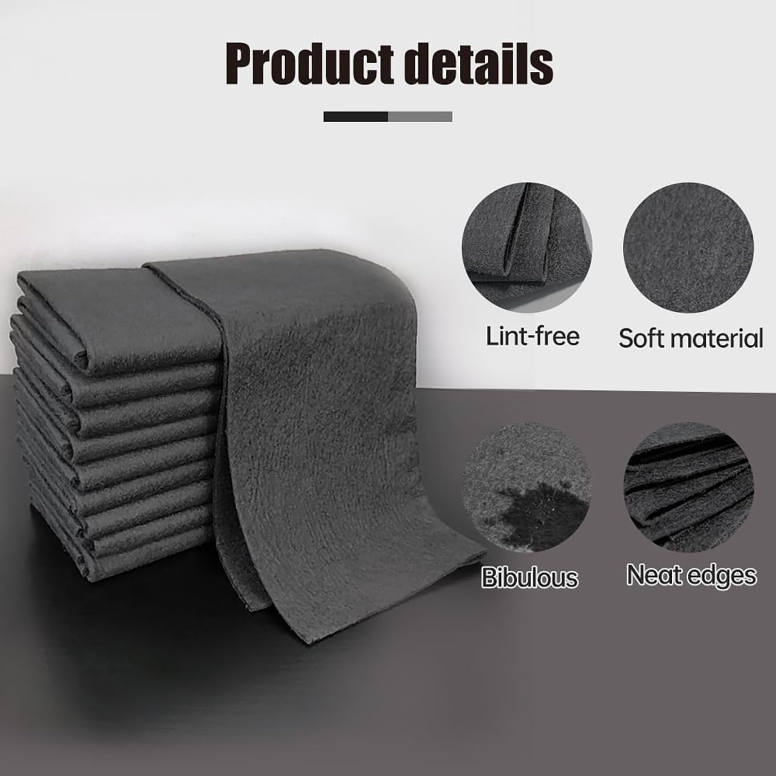 Genérico PañO De Limpieza MáGico Grueso 2026, Reutilizable, De Microfibra Antirayas, Absorbente para Ventanas, Espejos Y Cristales De Coche(30pcs,40 * 50)