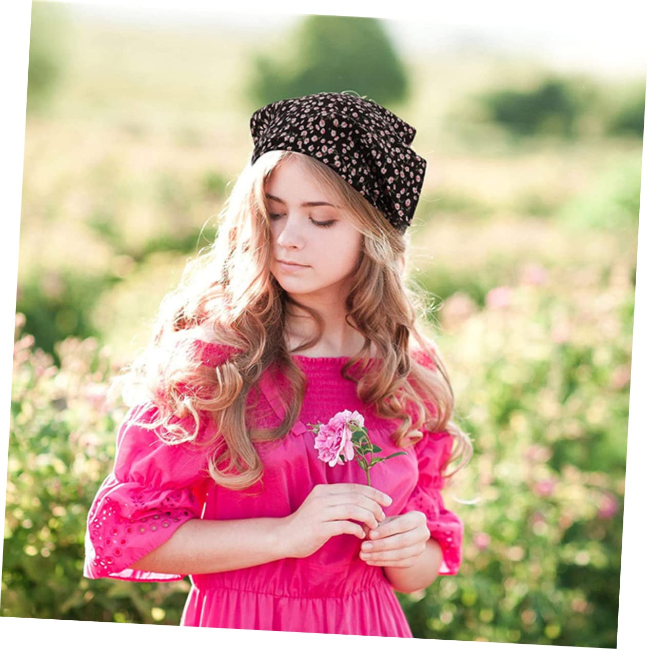 FRCOLOR 30stücke Elastische Haarbandanas Mit Blumenmuster Weiche Kopf Und Haarschals Für Damen Für Make-up Spa Sport Oder Schlaf Verschiedenen Farben