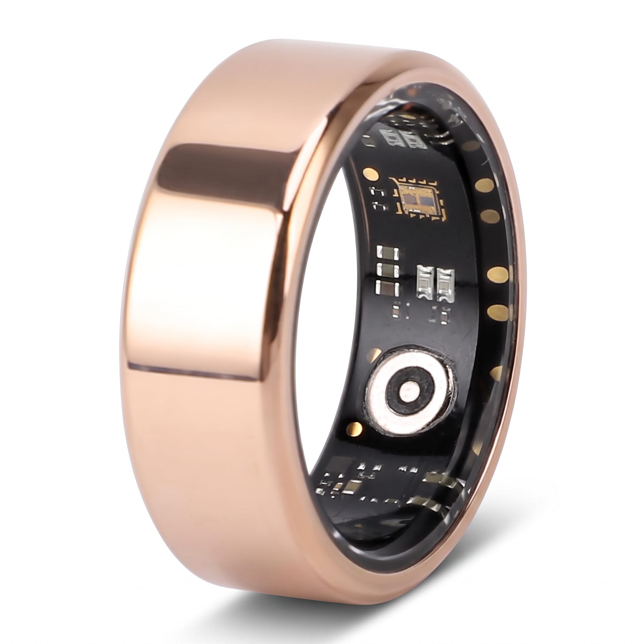 Smart Ring Health Tracker, Monitoraggio del Sonno, Anelli per Fitness Tracker Bluetooth Impermeabili Indossabili con Monitoraggio 24 Ore su 24, Misura 8