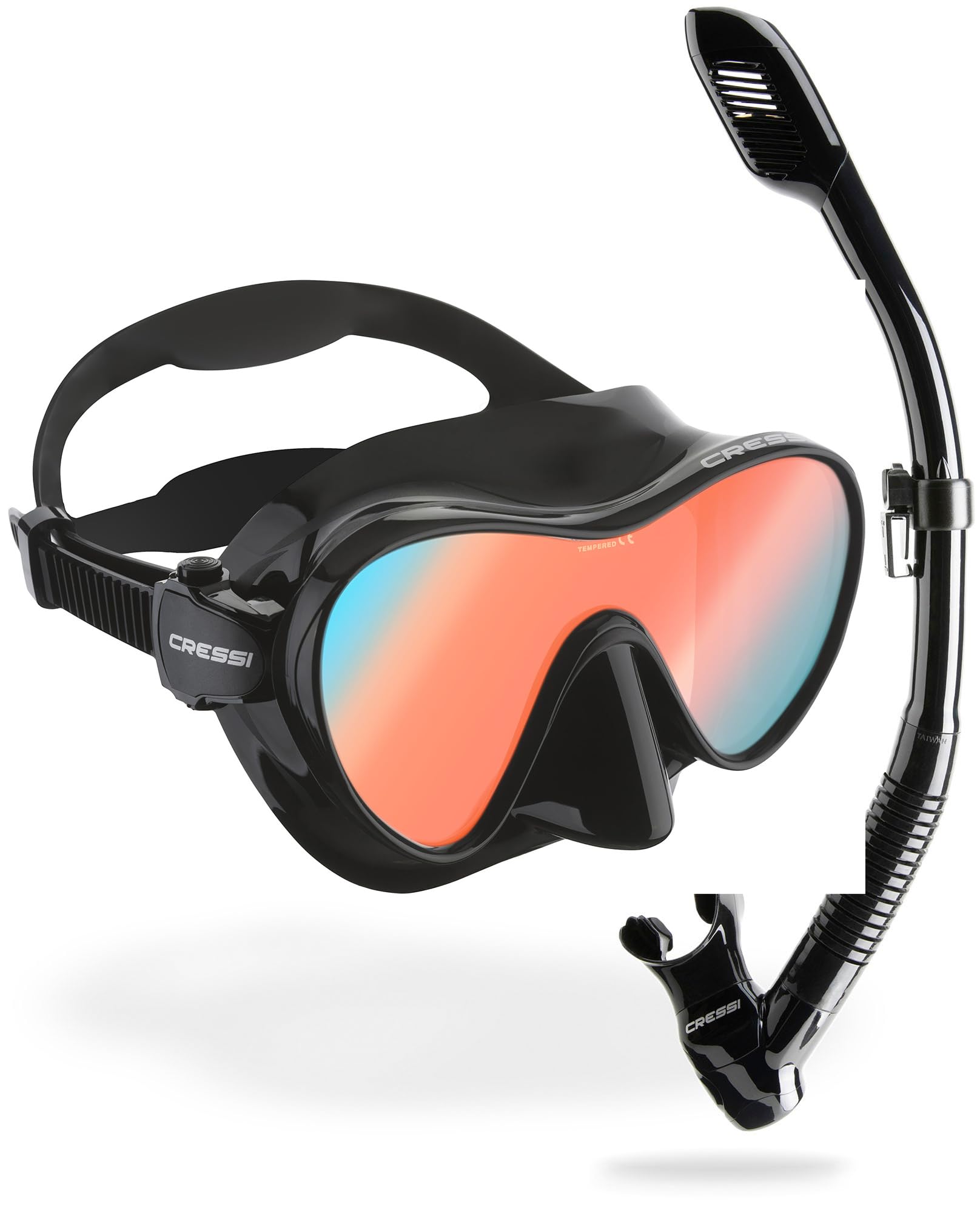 CRESSI F1 - bezramowa maska do nurkowania i snorkelingu, zestaw bezramowa maska do nurkowania i nurkowania, jeden rozmiar, uniseks