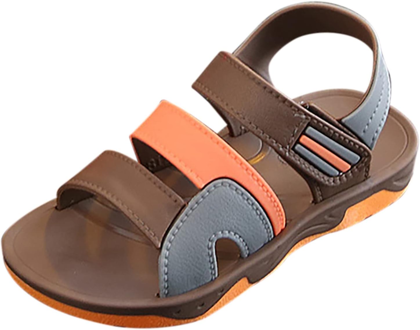 LSJX Leder-Sandalen für Kinder Luxuriöse Flache Sandalen Laufschuhe Casual Schuh