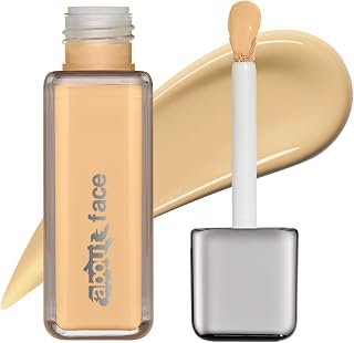 about-face THE PERFORMER Skin-Focused Foundation LM1Neutral – Medium Coverage, Long-Wear, Breathable & Buildable Base – Clean, Vegan, Hydrating Formula with Blue Agave & Chlorella – 1.08oz