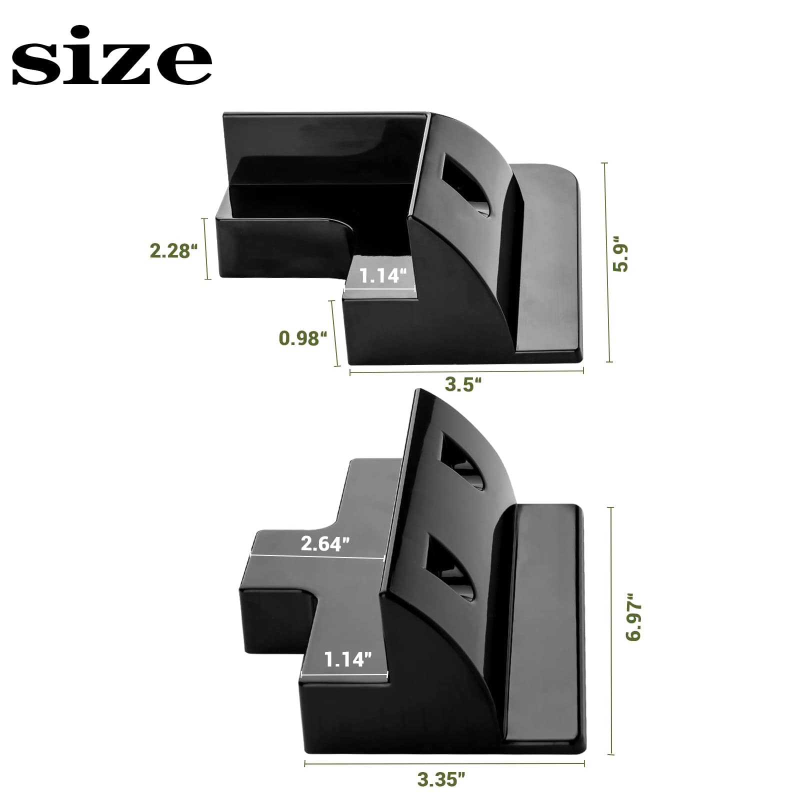 Staffa Per Pannello Solare, Staffa Angolare Pannello Solare, Staffa Angolare in Plastica, Staffe Pannello Solare ABS Per Tetto Campeggio Furgoni Roulotte Qualsiasi Superficie Piatta,6pcs