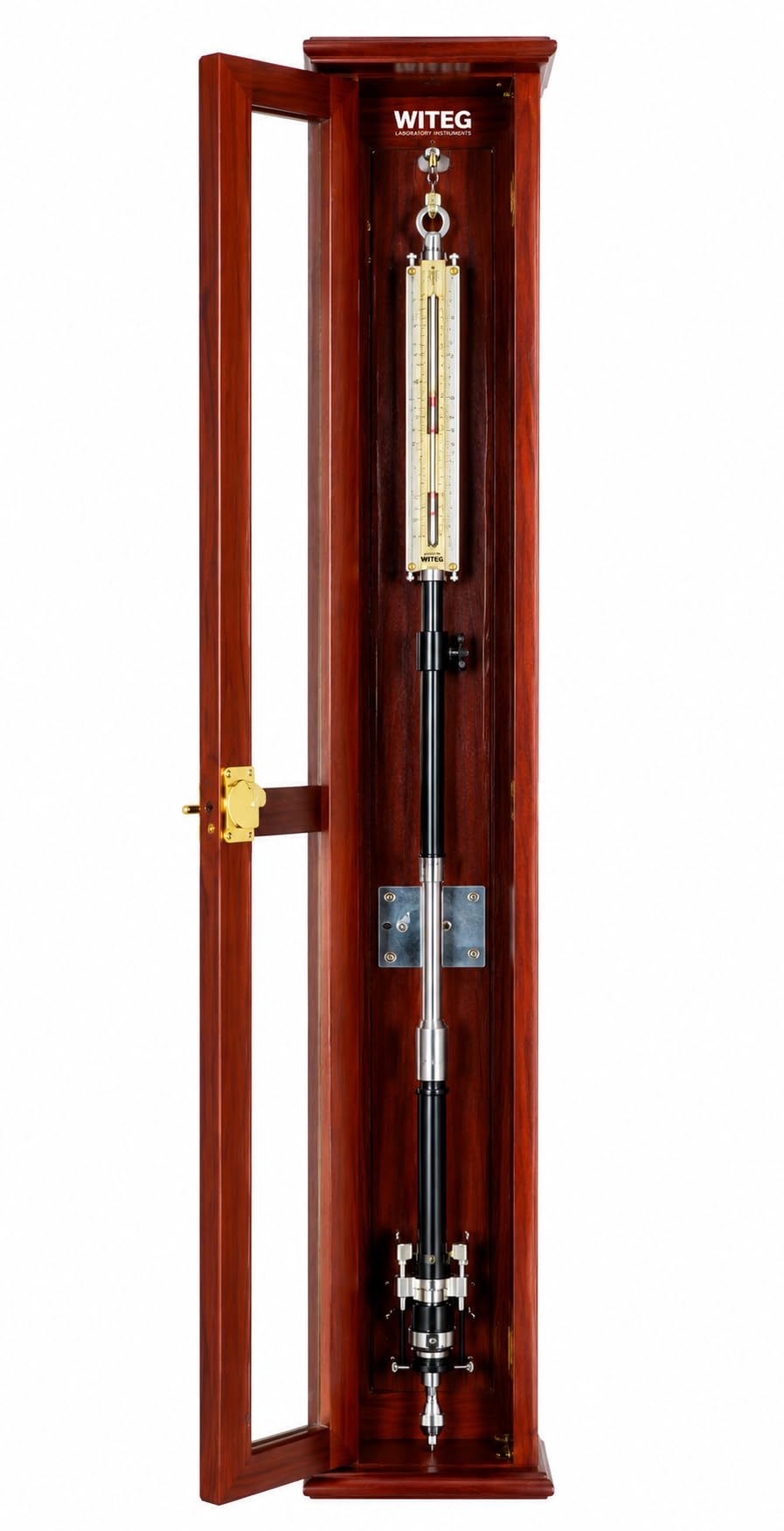 Fortin’s Barometer | Mercury Atmospheric Pressure Measuring Instrument | Wooden Frame with Adjustable Cistern ) Without Mercury | Aluminium |-image-32