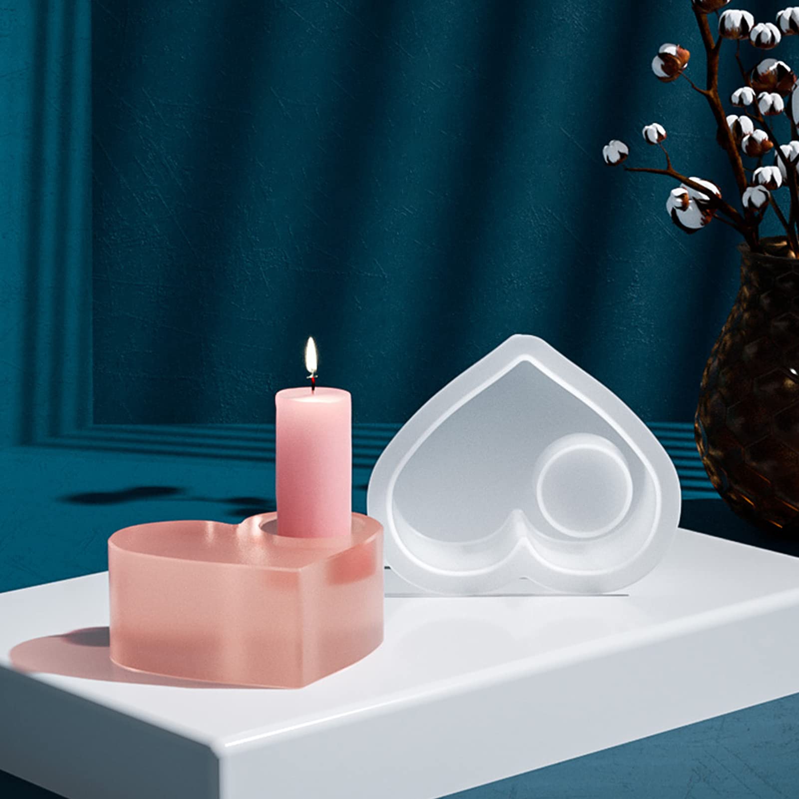 Stampo In Silicone A Forma Di Cuore Per Candele, Resina E Gioielli – Riutilizzabile, Per San Valentino E Decorazioni Casa