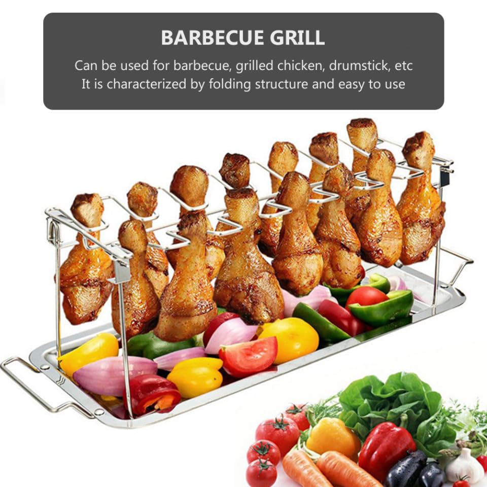 Support de cuisson barbecue résistant pour éviter les poulets brûlés sur le grill