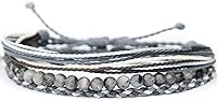 Vista 282 de Handmade Natural Stone Beaded Healing Bracelet Gift for Men Adjustable Rope String Bracelet