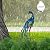 TERESA'S Collections Outdoor Decor Peacock Yard Art Garden Sculptures & Statues,Blue Small Metal Bird Lawn Ornaments,22.4" Outside Mardi Gras Decorations for Porch,Patio,Pond Decor,Gifts for Mom