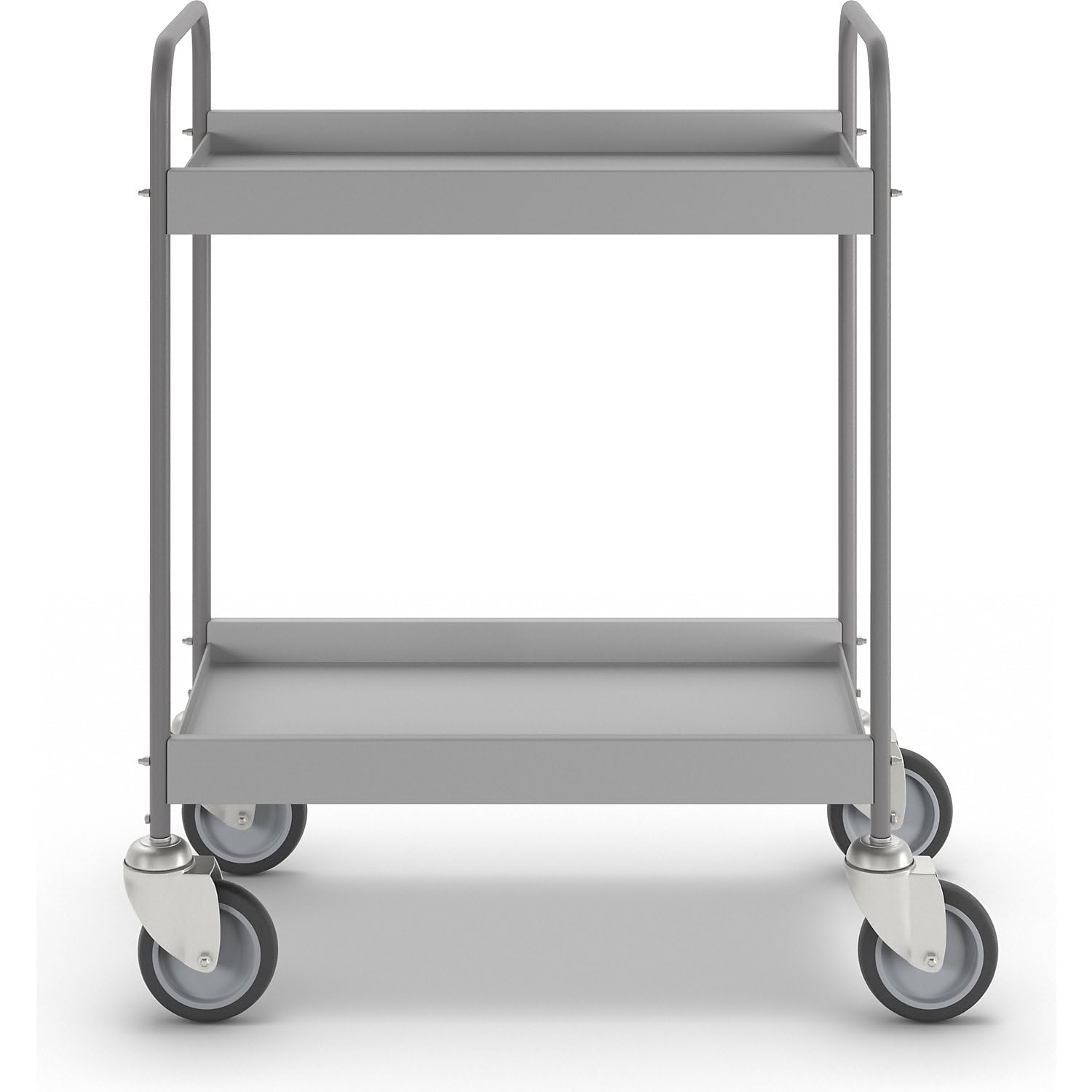 eurokraft | Chariot à Plateaux | 4 roulettes pivotantes | Ø roulettes 125 mm