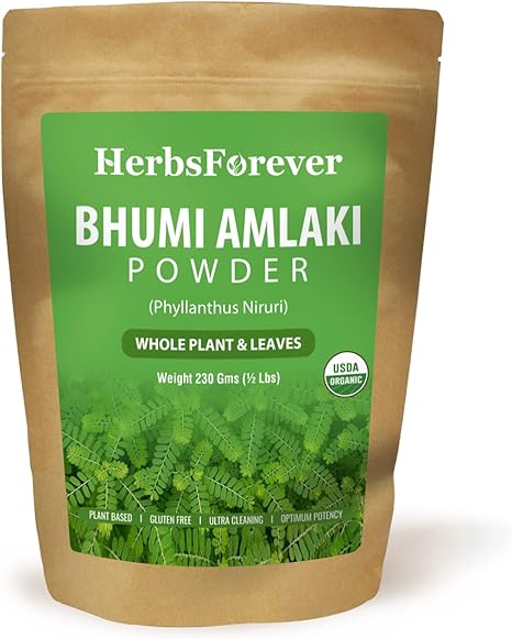 Bhumiamalaki Powder – Phyllanthus niruri – Immunity Enhancer – Support Kidney, Liver and Gall Bladder Health – Non GMO, Organic, Vegan – 230 Gms