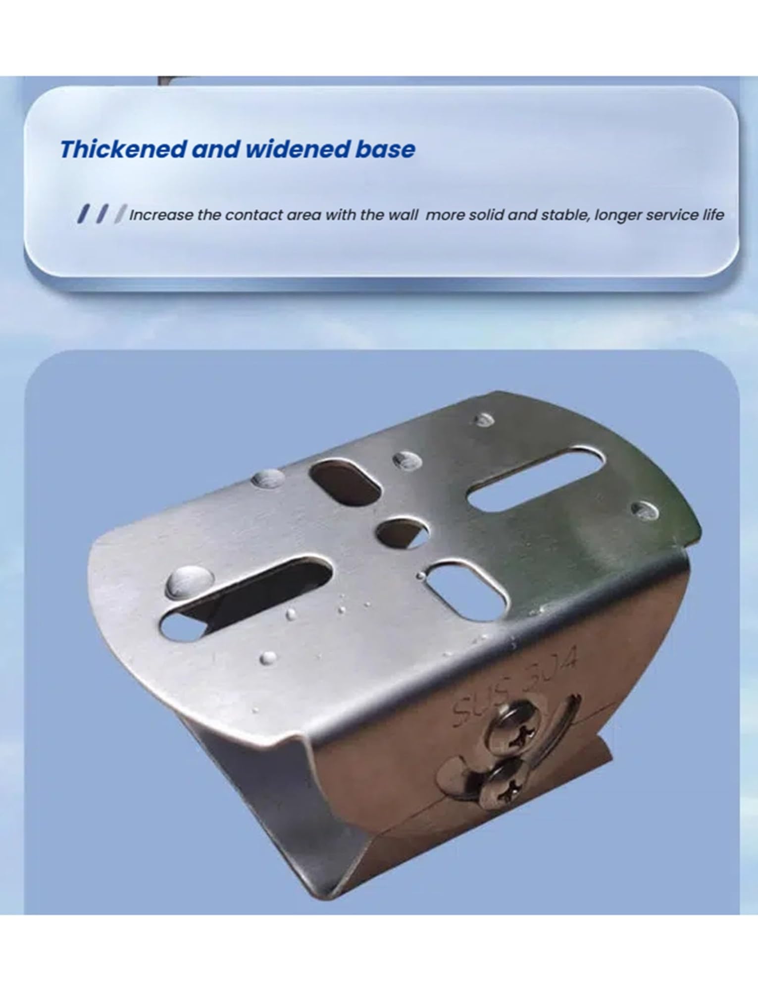 Palo di prolunga for telecamera di sicurezza, supporto angolare for telecamera, tubi di monitoraggio della sorveglianza a forma di L con parafulmine(H 60cm/23.62in)