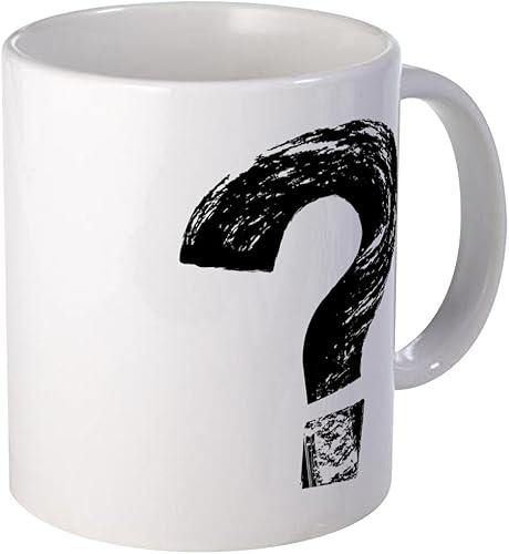 CafePress Artistic Question Mark - Taza de café de cerámica de 11 oz (11.0 fl oz)