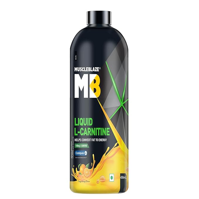 MuscleBlaze Liquid L-Carnitine 1100 mg (Tangy Orange