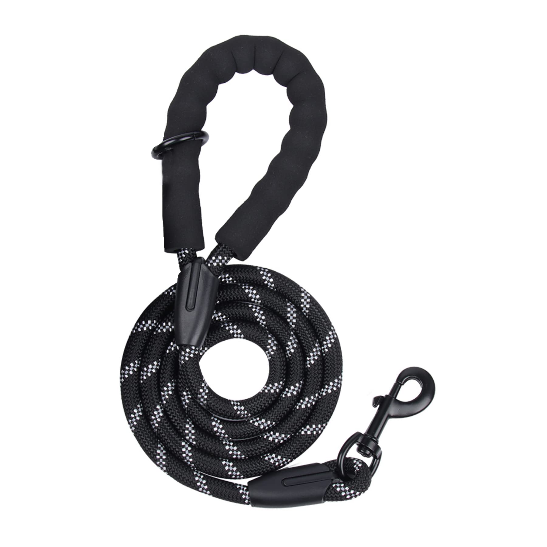 SUPPNEED 5Ft Strong Dog Leash, Comfortable Padded Handle, Reflective Rope Leashes For Large Medium Dogs Small Puppy, 360° No Tangles, Black,?23.77 cm (B09XR8XJ4Z) Amazon Price History, Amazon Price Tracker