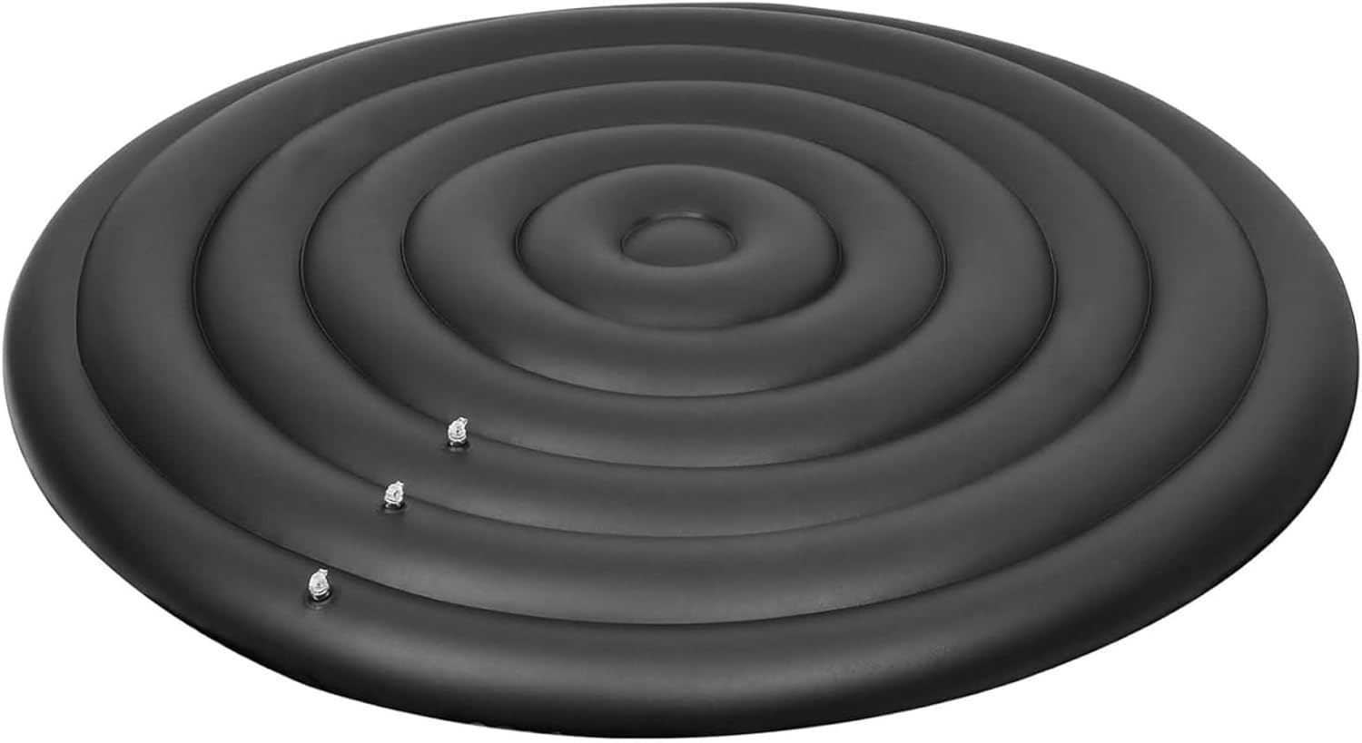 Round Hot Tub Cover, 50-71 Inch Adjustable PVC Insulated Cover with 3 Valves, Leakproof for Spa, Pool