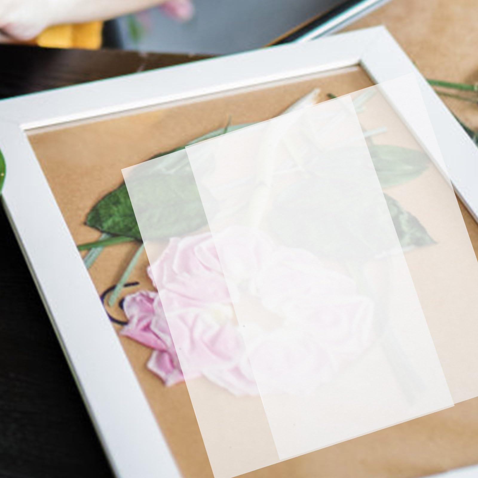 Générique Papier Buvard Blanc pour Presse à Fleurs 30pcs, Facile à Découper et Très Absorbant, Pressage de Fleurs Création DIY
