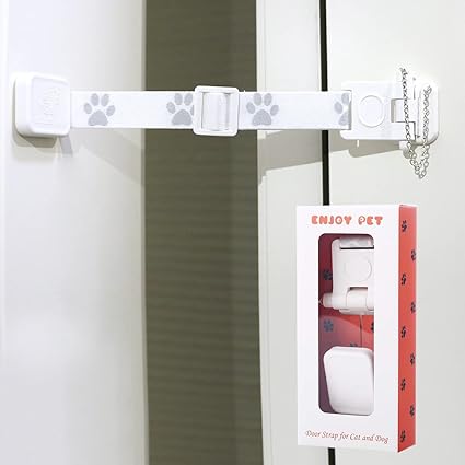 Amazon Co Jp ドアストラップ ラッチ 調節可能 室内ドア用 猫ドア 犬よけゴミ箱 猫用ドアを開ける 犬を飼い出せない ペットゲート不要 犬ドア 猫ゲート ペット用 ペット用品