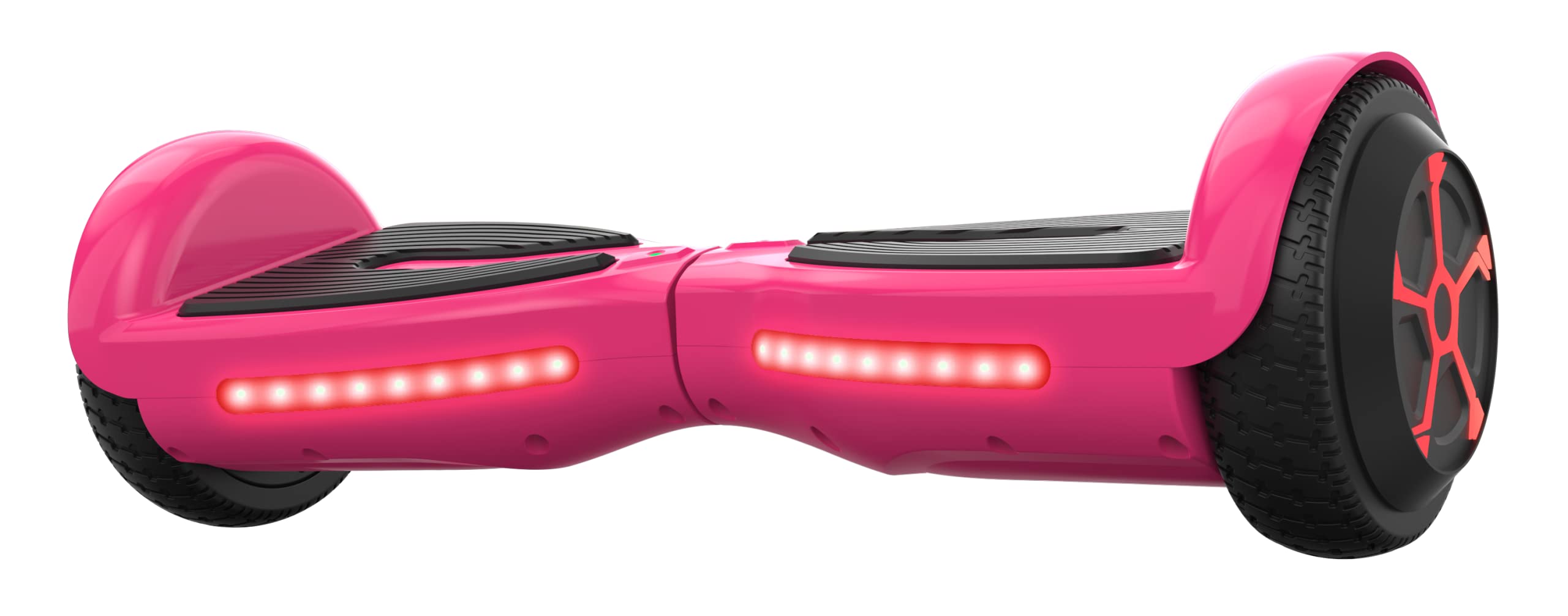 Voyager Hoverboard Self Balancing Electric Scooter with LED Light Up Wheels and Headlights, IPX4 Water-Resistant, 300 Watt Brushless Motor, 3 Mile Range, 5 MPH, 5 Hour Charge Time, Pink