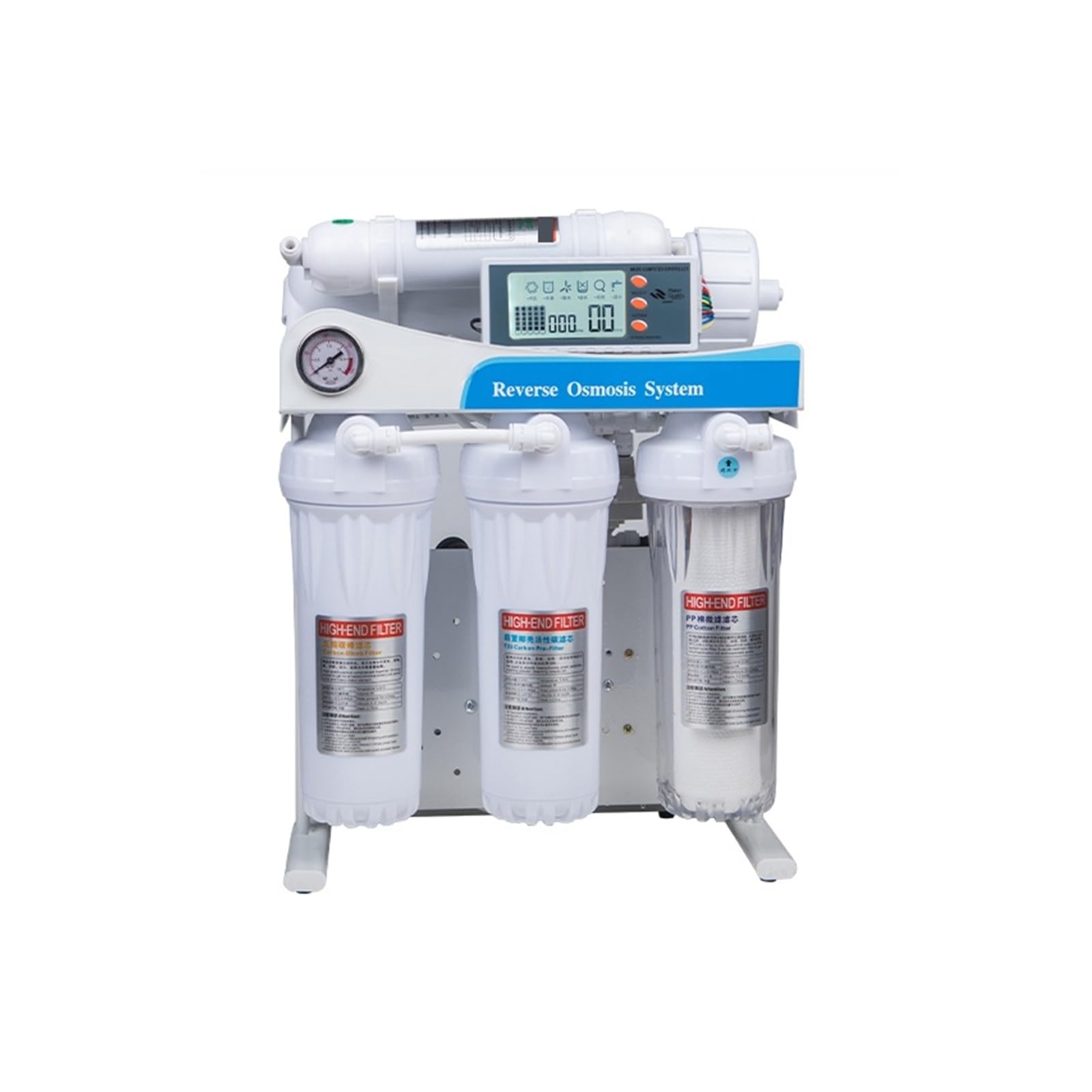 600G/800G Ro Umkehrosmose-Filtersystem Aquarium Smart Auto Wasserfiltersystem Stufe 5 Mit starker Reinigungseffizienz(Rack mounted 400G)