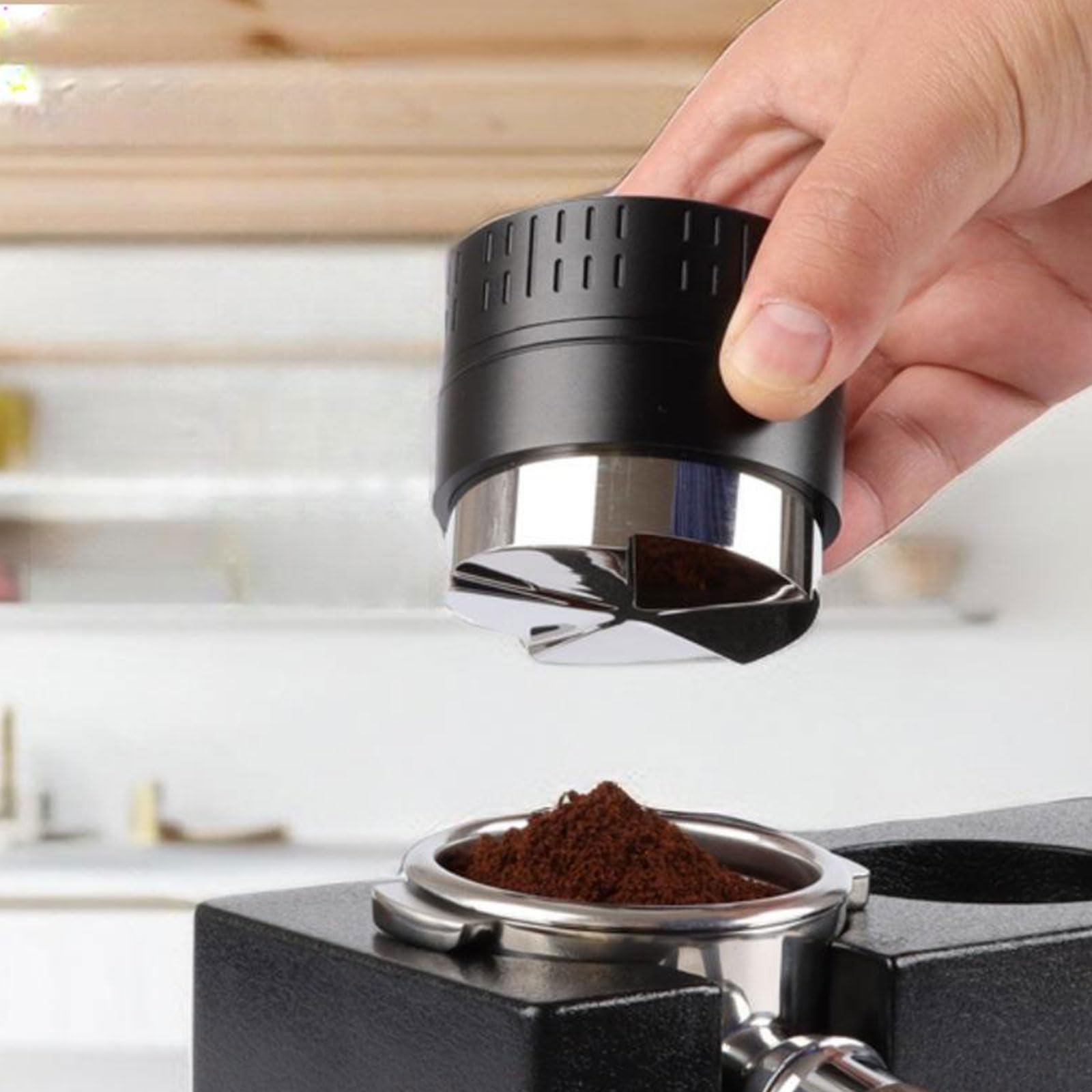 manipulación de café Espresso Tamper De Café Calibrado Cargado Por