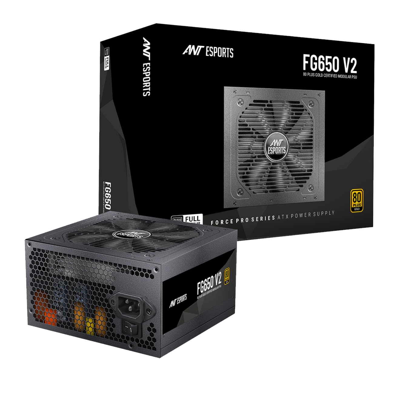 Ant Esports FG650 Force Series 80 Plus Gold Certified Power Supply/PSU for PC