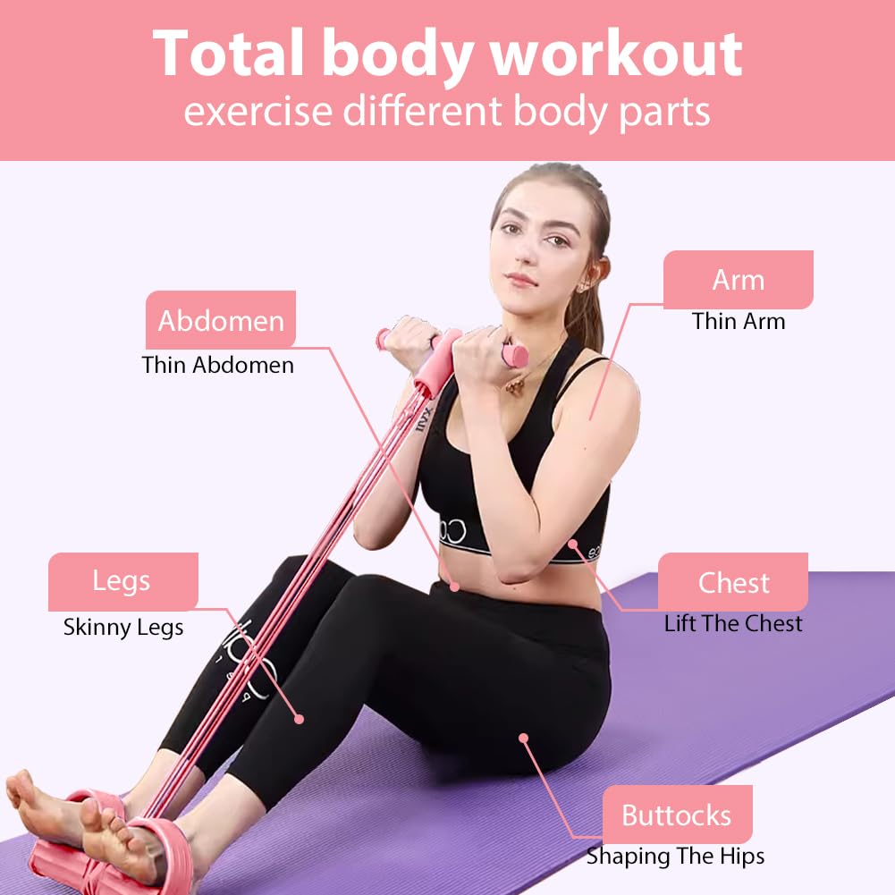 Corde De Tension Multifonction 4 Tubes Pour Pédale, Sit-Up