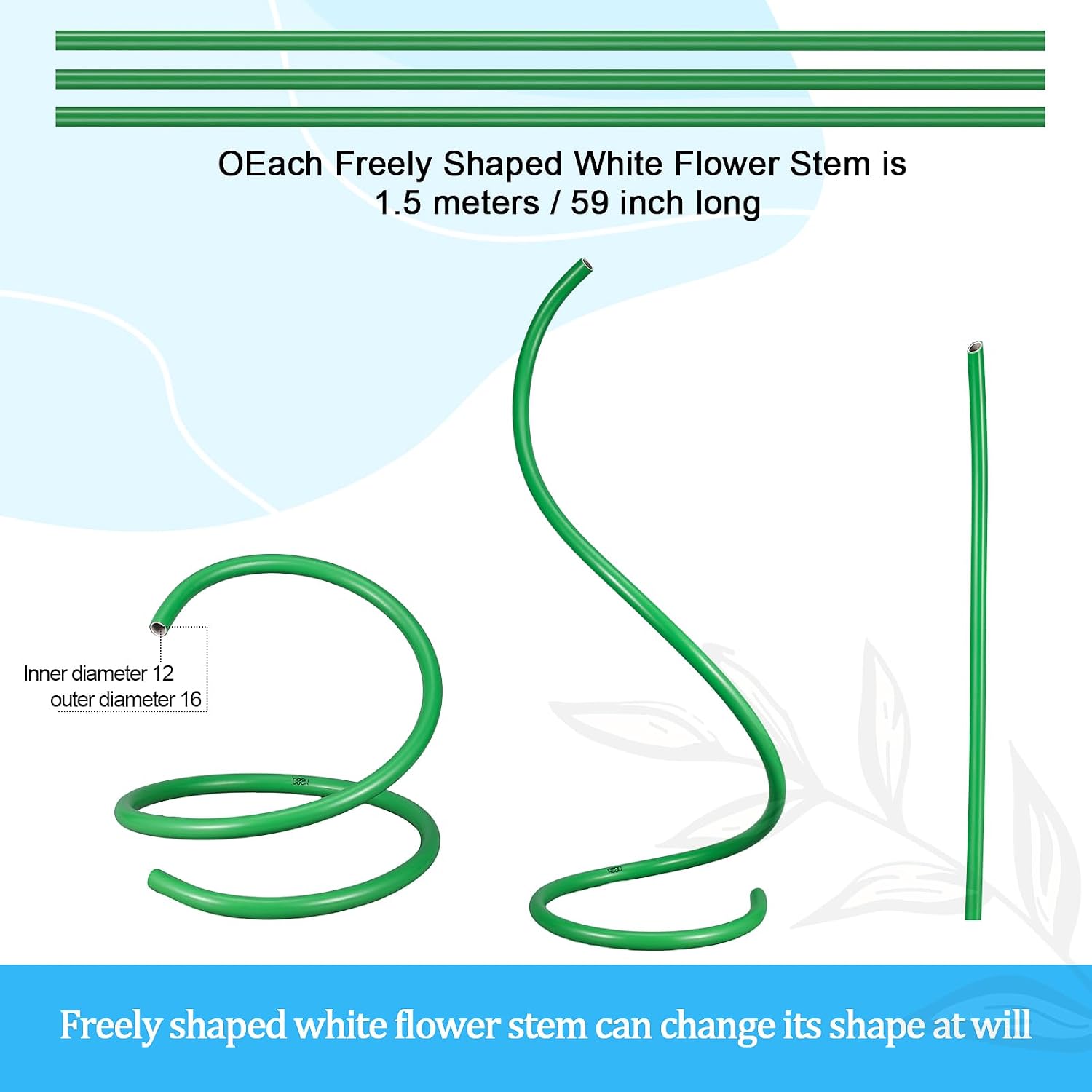 Gilprop 116 Pcs Crepe Paper Flower Stem DIY Kits Set, Include 9.8 x 98 in Crepe Paper Sheet 14.76 Ft Floral Iron Wire for Flower Making Birthday Parties Weddings Festival Decor(Blue) image 4